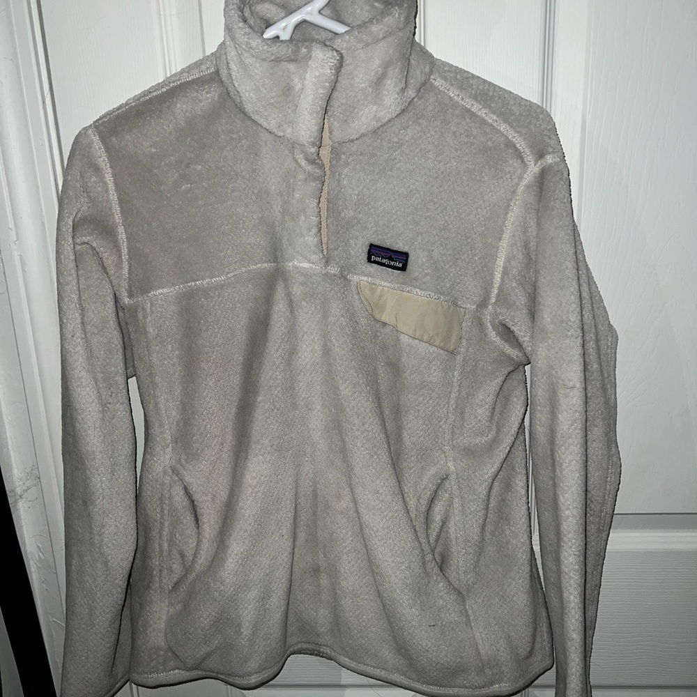 Patagonia White Fleece Jacket